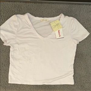 White crop top